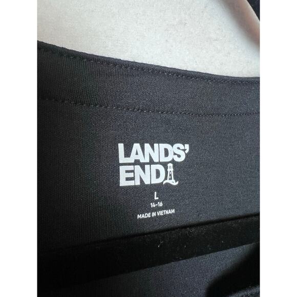 Lands' End Women's Short Sleeve Top Size Large Oeko-Tex Black - Picture 4 of 8